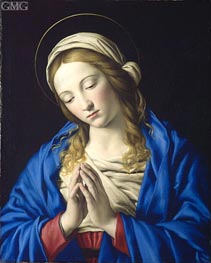 Virgin in Prayer, c.1660 by Sassoferrato | Canvas Print