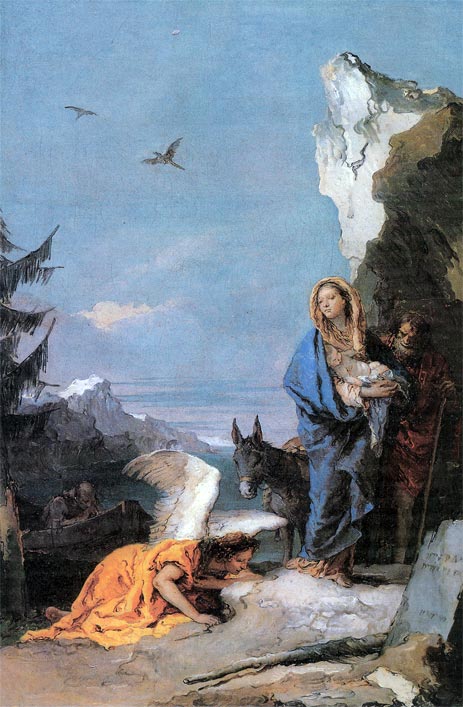 Flight into Egypt, c.1767/70 | Tiepolo | Giclée Canvas Print
