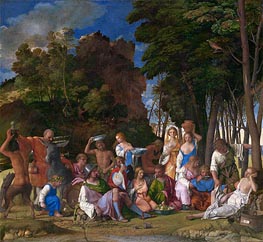 The Feast of the Gods, c.1514/29 by Giovanni Bellini | Canvas Print