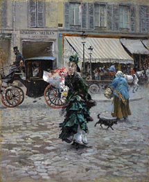 Crossing the Street, 1875 by Giovanni Boldini | Canvas Print