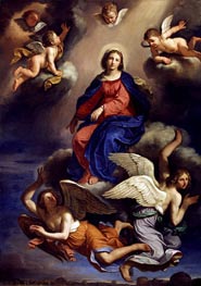 Assumption of the Virgin, 1650 by Guercino | Canvas Print