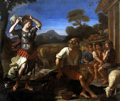 Erminia and the Shepherds, 1648 | Guercino | Giclée Canvas Print