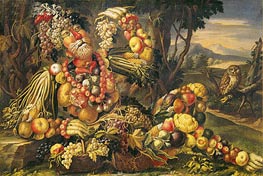 Fall (Autumn), c.1685/95 von Arcimboldo | Leinwand Kunstdruck