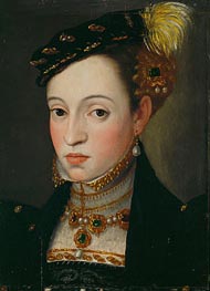 Archduchess Magdalena, Daughter of Emperor Ferdinand I, c.1557 von Arcimboldo | Leinwand Kunstdruck