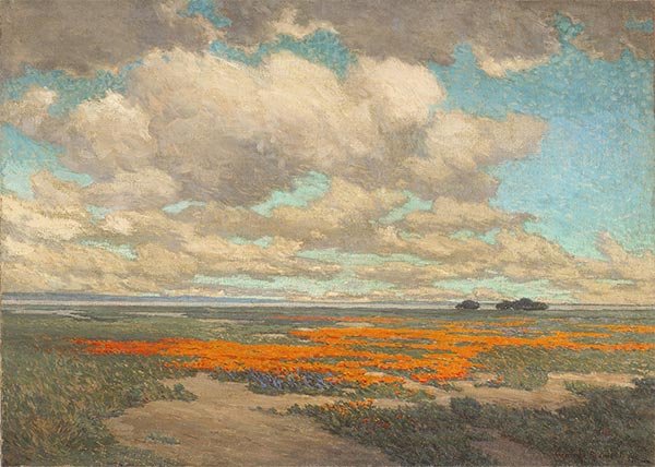 Granville Redmond | A Field of California Poppies, 1911 | Giclée Canvas Print