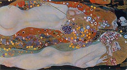 Klimt | Water Serpents II | Giclée Canvas Print