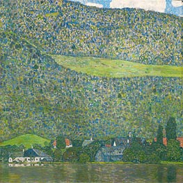 Attersee, 1915 by Klimt | Canvas Print