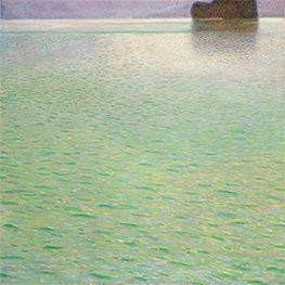 Island in the Attersee, c.1901/02 by Klimt | Canvas Print