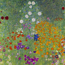 Flower Garden, c.1905/07 by Klimt | Canvas Print