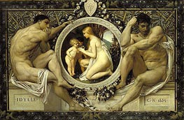 Idylle | Klimt | Painting Reproduction