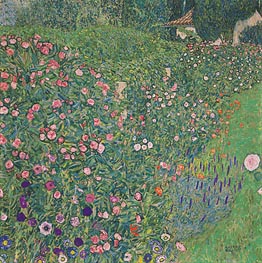 Italian Garden Landscape, 1913 by Klimt | Canvas Print