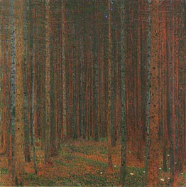 Pine Forest I, 1902 by Klimt | Canvas Print