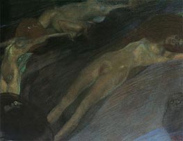 Klimt | Flowing Water | Giclée Canvas Print