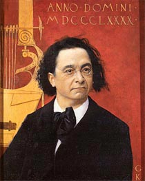Portrait of the Pianist and Piano Teacher Joseph Pembauer | Klimt | Painting Reproduction