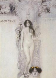 Allegory of Sculpture, 1896 by Klimt | Paper Art Print
