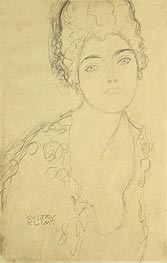 Bust of a Lady, c.1917 by Klimt | Paper Art Print