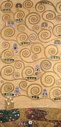 Klimt | Left-Hand Edge (Stoclet Frieze) | Giclée Canvas Print