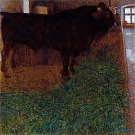 Der schwarze Bulle, 1900 von Klimt | Kunstdruck