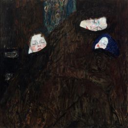 Mutter mit zwei Kindern (Familie) | Klimt | Gemälde Reproduktion
