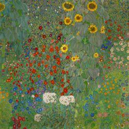 Bauerngarten mit Sonnenblumen - Klimt