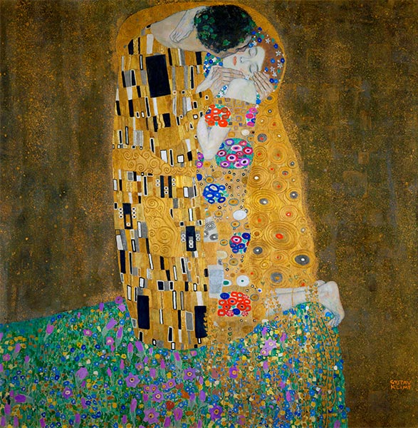 Der Kuss, c.1907/08 | Klimt | Giclée Leinwand Kunstdruck