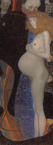 Hoffnung I, 1903 | Klimt | Giclée Leinwand Kunstdruck