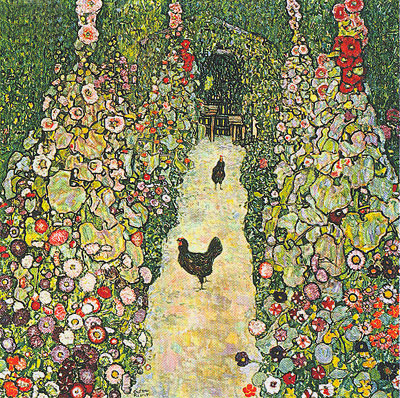 Gartenweg mit Hühnern, 1916 | Klimt