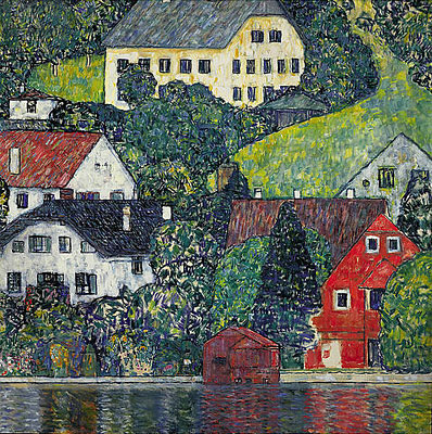 Houses at Unterach on the Attersee, c.1916 | Klimt | Giclée Canvas Print