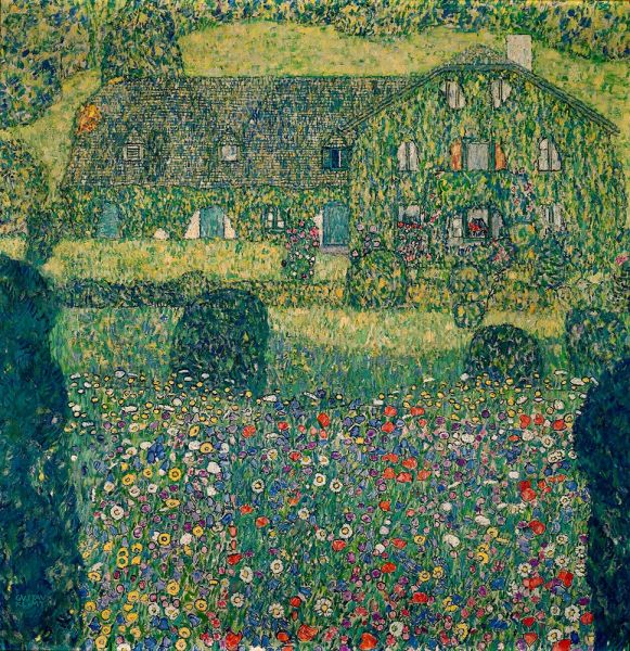 Landhaus am Attersee, c.1914 | Klimt | Giclée Leinwand Kunstdruck