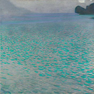 Klimt | Am Attersee, 1901 | Giclée Leinwand Kunstdruck