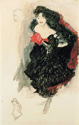 Klimt | Study for the Painting 'Judith II', c.1908 | Giclée Paper Art Print