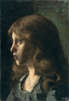 Profil eines Mädchens, c.1880 | Klimt