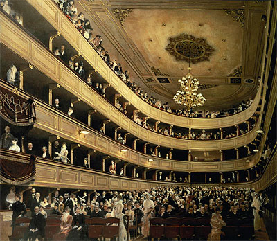 Klimt | The Auditorium of the Old Castle Theatre, 1888 | Giclée Canvas Print