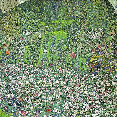 Garden Landscape with Hilltop, 1916 | Klimt | Giclée Leinwand Kunstdruck