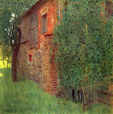 Bauernhaus in Kammer am Attersee, 1901 | Klimt | Giclée Leinwand Kunstdruck