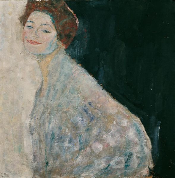 Portrait of a Lady in White, c.1917/18 | Klimt | Giclée Canvas Print