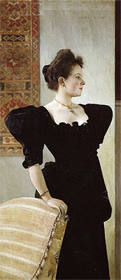Klimt | Frauenbildnis, c.1893/94 | Giclée Leinwand Kunstdruck