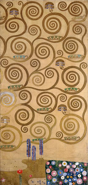 Klimt | Right-Hand Edge (Stoclet Frieze), c.1905/06 | Giclée Papier-Kunstdruck