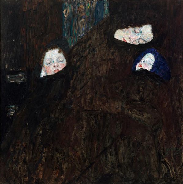 Mutter mit zwei Kindern (Familie), c.1909/10 | Klimt | Giclée Leinwand Kunstdruck