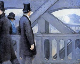 Auf der Pont de l'Europe, c.1876/77 von Caillebotte | Leinwand Kunstdruck