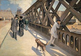 Der Pont de l'Europe, 1876 von Caillebotte | Leinwand Kunstdruck