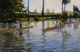 Perissoires, 1877 by Caillebotte | Canvas Print