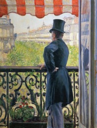 The Man on the Balcony, 1880 by Caillebotte | Canvas Print