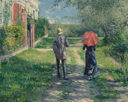 Couple on a Walk, 1881 by Caillebotte | Canvas Print