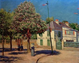 The Argenteuil Promenade, 1883 by Caillebotte | Canvas Print