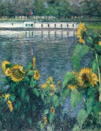 Sonnenblumen an den Ufern der Seine, c.1886 | Caillebotte