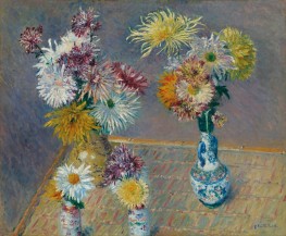 Vier Vasen mit Chrysanthemen, 1893 | Caillebotte