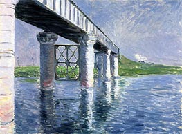 The Bridge at Argenteuil | Caillebotte | Painting Reproduction