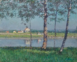Ufer der Seine bei Petit-Gennevilliers, 1888 | Caillebotte
