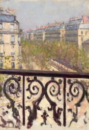 Ein Balkon, Boulevard Haussmann, 1880 | Caillebotte